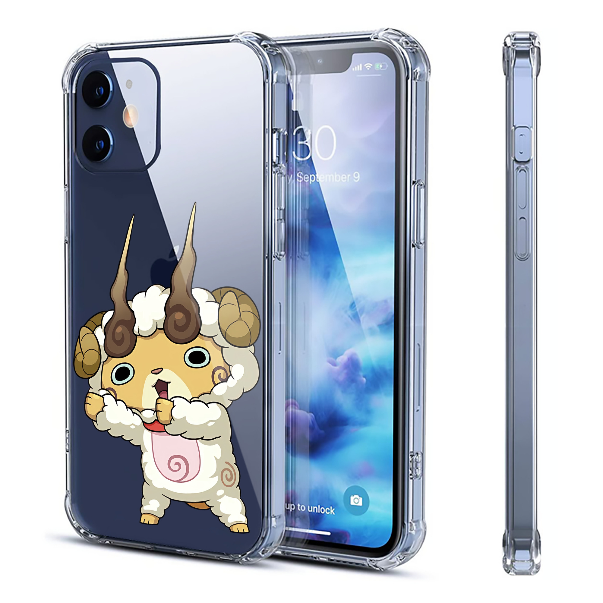 （画像用） 妖怪ウォッチ Yo-kai Watch 【iPhone 12シリーズ対応】透明スマホケース（クリアソフトケース）